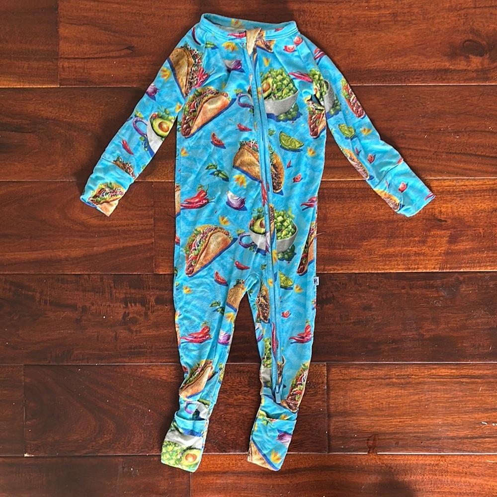 Bamboo Bums & Roses Convertible Pajamas - Let’s Taco-Bout It
